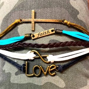 Wrap around faith bracelet